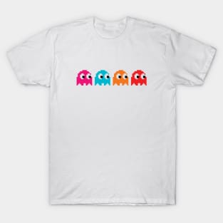 8 bit pacman ghosts T-Shirt